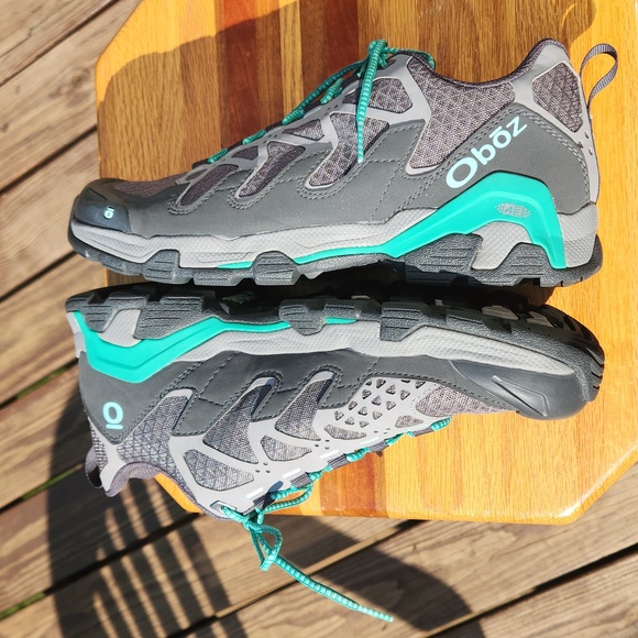 Oboz Cirque Low Pewter Vivid Green - 11 Women's - Picture 3 of 12